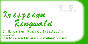 krisztian ringwald business card